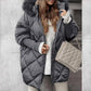 ❄️Winter Specials❄️ Damski płaszcz parka średniej długości z dzianinowymi rękawami Patchwork