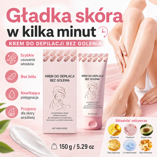 ✨ Gładka Skóra Bez Wysiłku! Delikatny Krem do Depilacji – Szybkie Usuwanie Owłosienia i Jedwabista Gładkość na Dłużej 💖