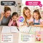 🏆Ostatni dzień – specjalna cena!🔥Książeczki edukacyjne 4 w 1 do wielokrotnego użytku📚✨Pismo ręczne • Liczby • Rysowanie • Umiejętności motoryczne • Z pisakiem z atramentem znikającym | Od 2 lat • Ekologiczne i bez ekranu 🌱