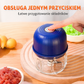 😍💥 KONIEC Z KROJENIEM! Bezprzewodowy mini rozdrabniacz – wydajność, która zaskakuje + elegancki design 🖤✨ Bateria USB-C – gotowy do pracy zawsze!