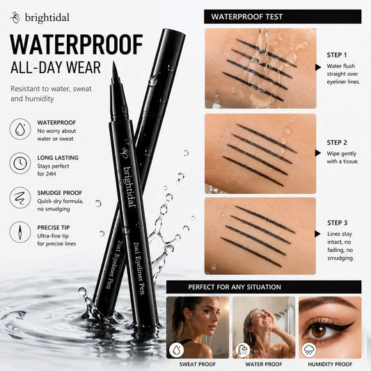 💧 Ograniczona czasowo zniżka 50%! 🖤 Makijaż wodoodporny, odporny na plamy, utrzymuje się idealnie przez cały dzień ✨