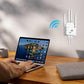 📶✨ Wzmacniacz Sygnału WiFi – 1200 Mb/s, Zasięg do 10 000 stóp kwadratowych, Bez Martwych Stref! ✨