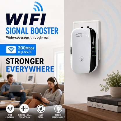 WZMACNIACZ SYGNAŁU WI-FI (szeroki zasięg, przenika przez ściany)