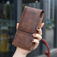 📱🔒 Uniwersalna kabura na telefon do paska – magnetyczne zapięcie, mocny klips i kieszeń na karty