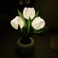 ✨ Sztuczna Lampa Tulipanowa – Romantyczna Dekoracja i Lampka Noc w Jednym! ✨