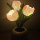 ✨ Sztuczna Lampa Tulipanowa – Romantyczna Dekoracja i Lampka Noc w Jednym! ✨