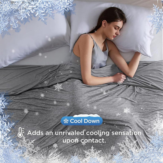 🍃Koc chłodzący dla osób śpiących na gorąco – letni must have🎁