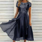 Elegantes Damenkleid mit Rundhalsausschnitt