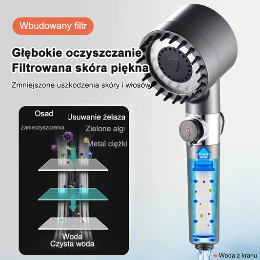 🚿Głowica prysznicowa z masażem【3 tryby wody】