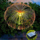 🎄✨ Magiczna lampa Solar Jellyfish | Ciepłe białe światło + światło tęczy, wodoodporna 💧