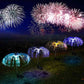 🎄✨ Magiczna lampa Solar Jellyfish | Ciepłe białe światło + światło tęczy, wodoodporna 💧