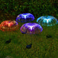 🎄✨ Magiczna lampa Solar Jellyfish | Ciepłe białe światło + światło tęczy, wodoodporna 💧