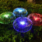 🎄✨ Magiczna lampa Solar Jellyfish | Ciepłe białe światło + światło tęczy, wodoodporna 💧