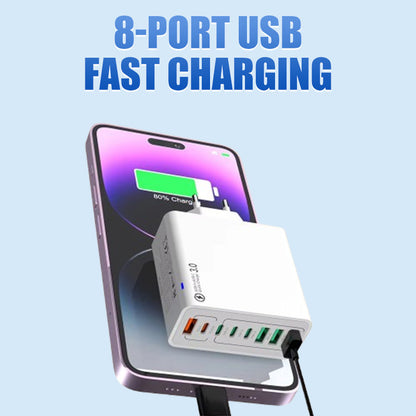 8-portowa ładowarka USB do szybkiego ładowania telefonów komórkowych