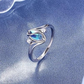 ✨ Pierścień z Kamieniem Księżycowym i Cyrkonią – Nowoczesna Elegancja z Tajemniczym Blaskiem! 💍🌙