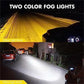 🔦 Dodatkowe Lampy LED do Motocykla - 2 Tryby (Żółty/Biały) | IP67 🔦