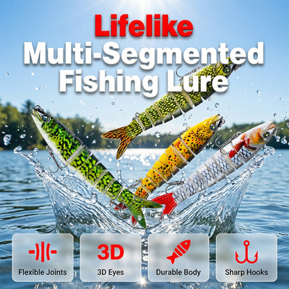 🎣✨50% zniżki！✨ Wieloczęściowa bioniczna przynęta wędkarska – realistyczna, dynamiczna i wszechstronna! ✨