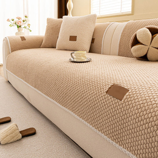 Gruby, antypoślizgowy pokrowiec na sofę – niezwykle miękki, nadający się do prania, odporny na zarysowania i przyjazny dla zwierząt, 3 kolory 🛋️✨