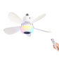 Inteligentny wentylator sufitowy z oświetleniem, RGB i głośnikiem Bluetooth