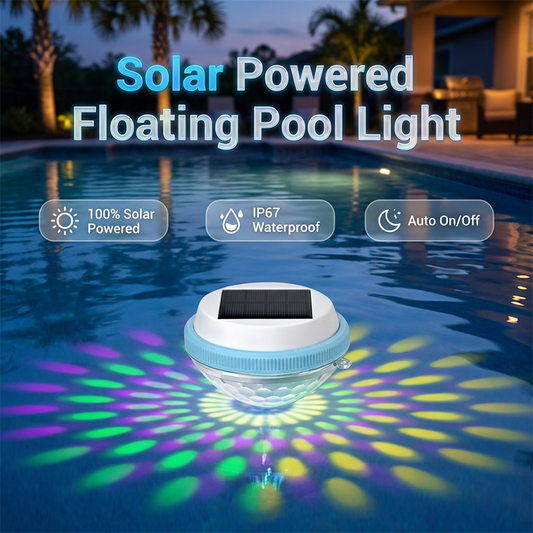 🏊‍♂️☀️ Pływająca lampa solarna LED do basenu – zmienia kolory, automatyczne włączanie/wyłączanie, wodoodporna. Idealna do basenu, stawu lub spa – tworzy magiczną atmosferę nocą! 💡🌙✨