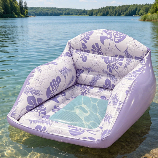 🏖️ OGRANICZONA CZASOWO ZNIŻKA 50%! ✨ Nadmuchiwany materac w kształcie litery U – ergonomiczny, z siateczkowym siedziskiem zapewniającym ochłodę, przenośny 🌴