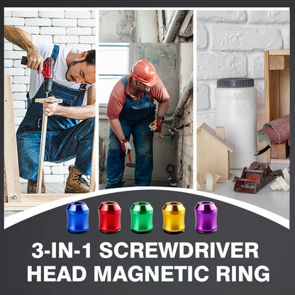 🥳2026 HOT SALE🥳💞50K+ SOLD!✨3-in-1 Screwdriver Head Magnetic Ring