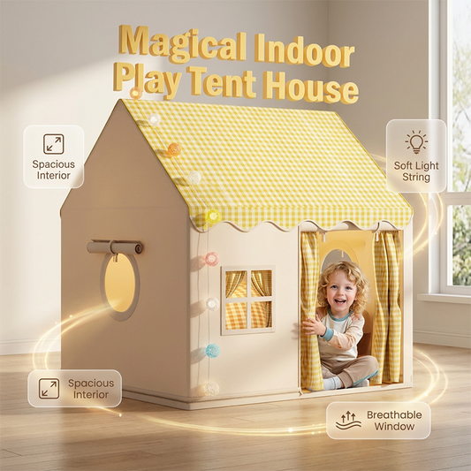 🏰🔥 Przestronny namiot-zamek dla dzieci – aż 50% RABATU! ✨ Łatwy w rozkładaniu, wykonany z oddychającego materiału, idealny do zabawy w domu i na świeżym powietrzu 🌿🏡 Pobudza kreatywną wyobraźnię malucha 🧸🎉👑