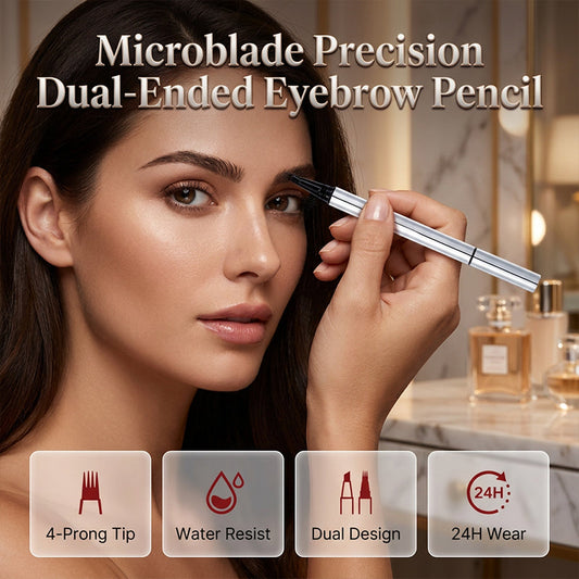 🔥 BESTSELLER –50%! Wodoodporna kredka do brwi z podwójną końcówką ✨ Mikroblading w domu! Precyzyjne rysowanie + wypełnianie 💯 Trwałość 48h bez rozmazywania! Zgarnij teraz w pół ceny! 🛒