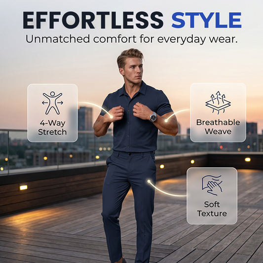 👔 50% ZNIŻKI! 🌿 Męski zestaw dwuczęściowy – lekki garnitur w stylu casual, oddychający i uniwersalny – idealny na lato, wesele i do biura ✨