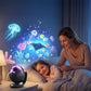 🌊✨ Magiczny Projektor Oceanu i Rozgwieżdżonego Nieba z Muzyką 🎵🌙 | Lampka Nocna dla Dzieci do Sypialni, Dekoracja Pokoju Malucha, Idealny Prezent 🎁👶💤