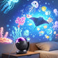 🌊✨ Magiczny Projektor Oceanu i Rozgwieżdżonego Nieba z Muzyką 🎵🌙 | Lampka Nocna dla Dzieci do Sypialni, Dekoracja Pokoju Malucha, Idealny Prezent 🎁👶💤