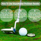 🏌️♂️⛳ Precyzja zamiast szczęścia! Poziomica i znacznik do golfa | Wyeliminuj zgadywanie, zwiększ celność puttów i skuteczność w pokonywaniu łuków