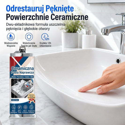 🎁 Kup 1 – drugi gratis! 🧱 Szybkoschnąca pasta do naprawy płytek ceramicznych – szybka i trwała naprawa! ✨