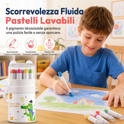 ⏳ Tylko przez ograniczony czas – 50% taniej ⏰ Zmywalne kredki i pastele olejne dla dzieci 😇🎨